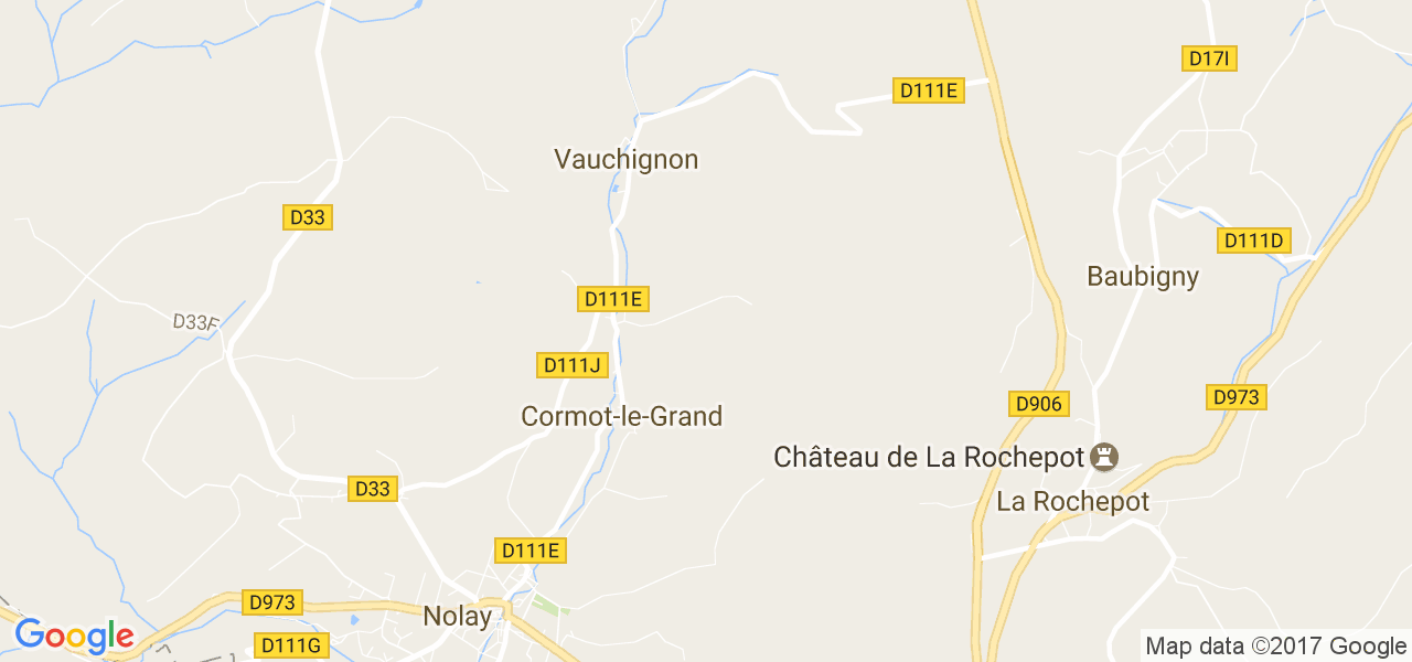 map de la ville de Vauchignon