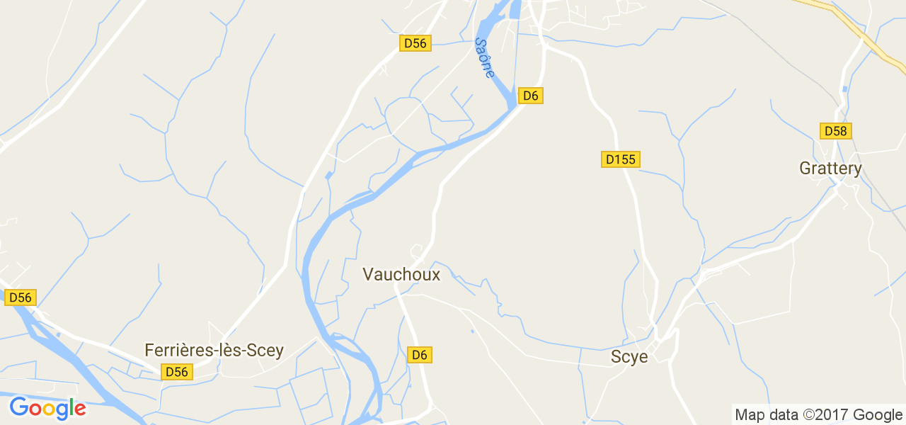 map de la ville de Vauchoux