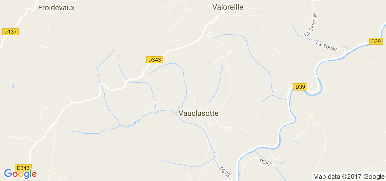 map de la ville de Vauclusotte