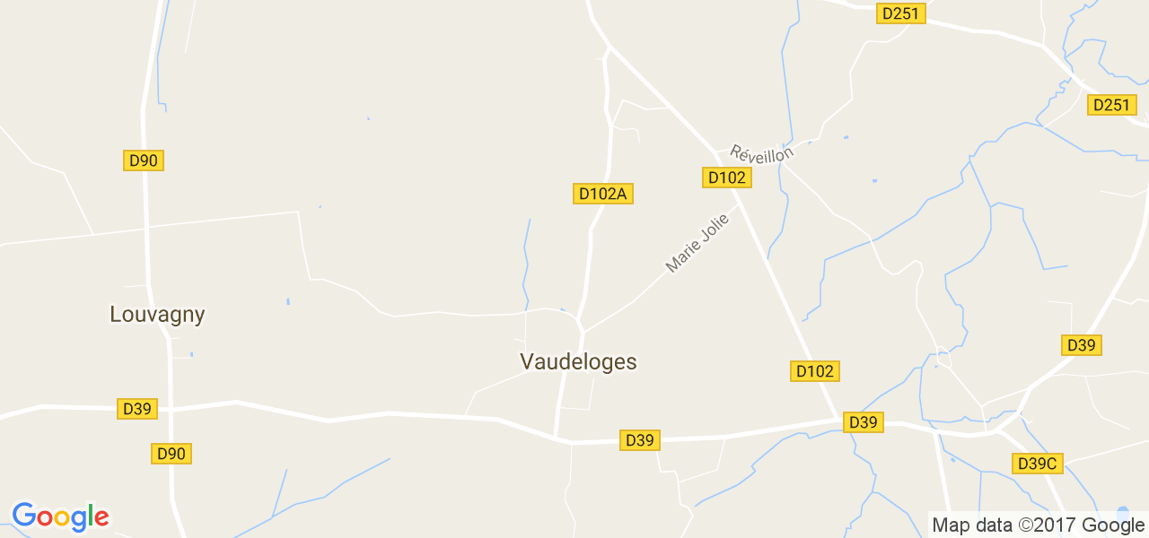 map de la ville de Vaudeloges