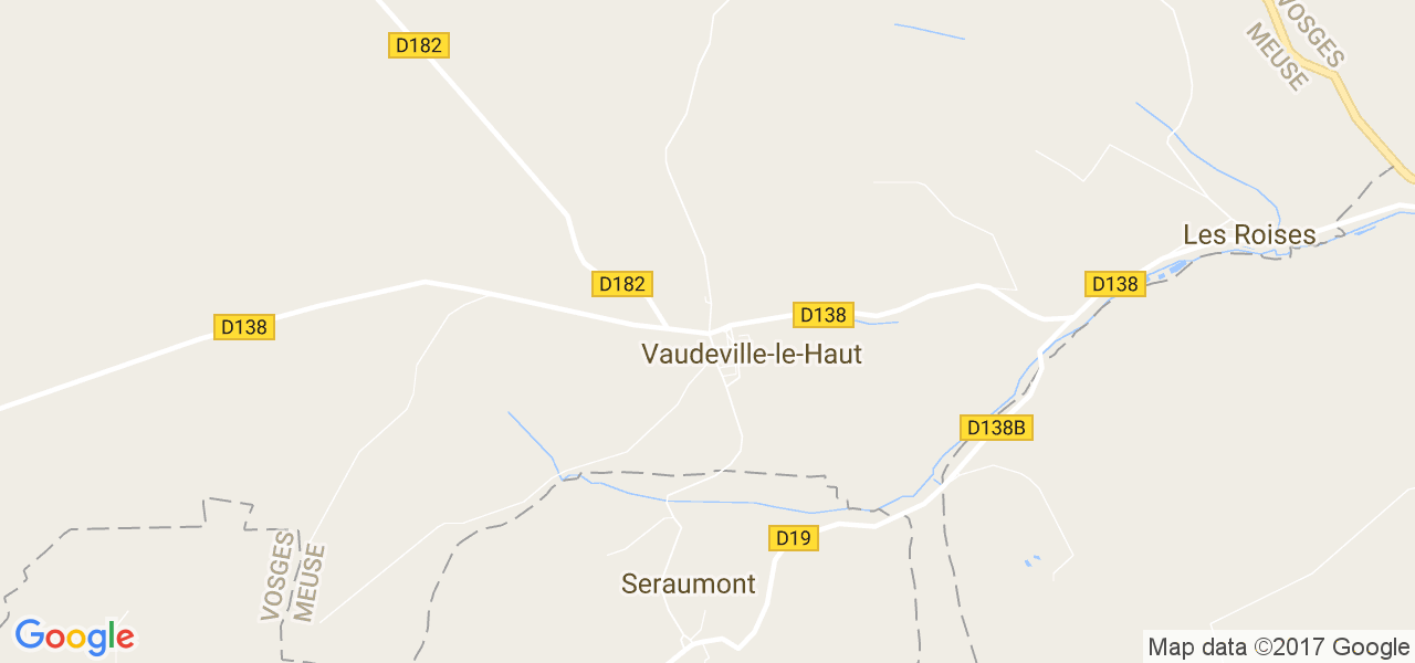 map de la ville de Vaudeville-le-Haut