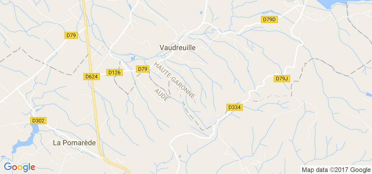 map de la ville de Vaudreuille