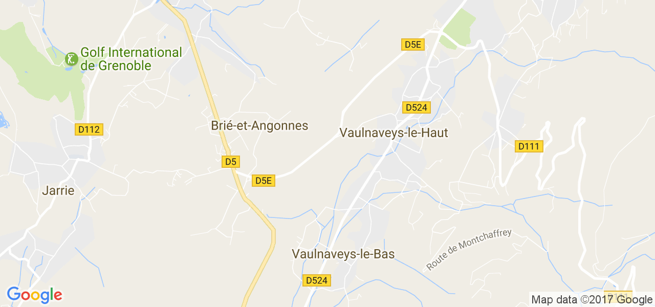 map de la ville de Vaulnaveys-le-Haut