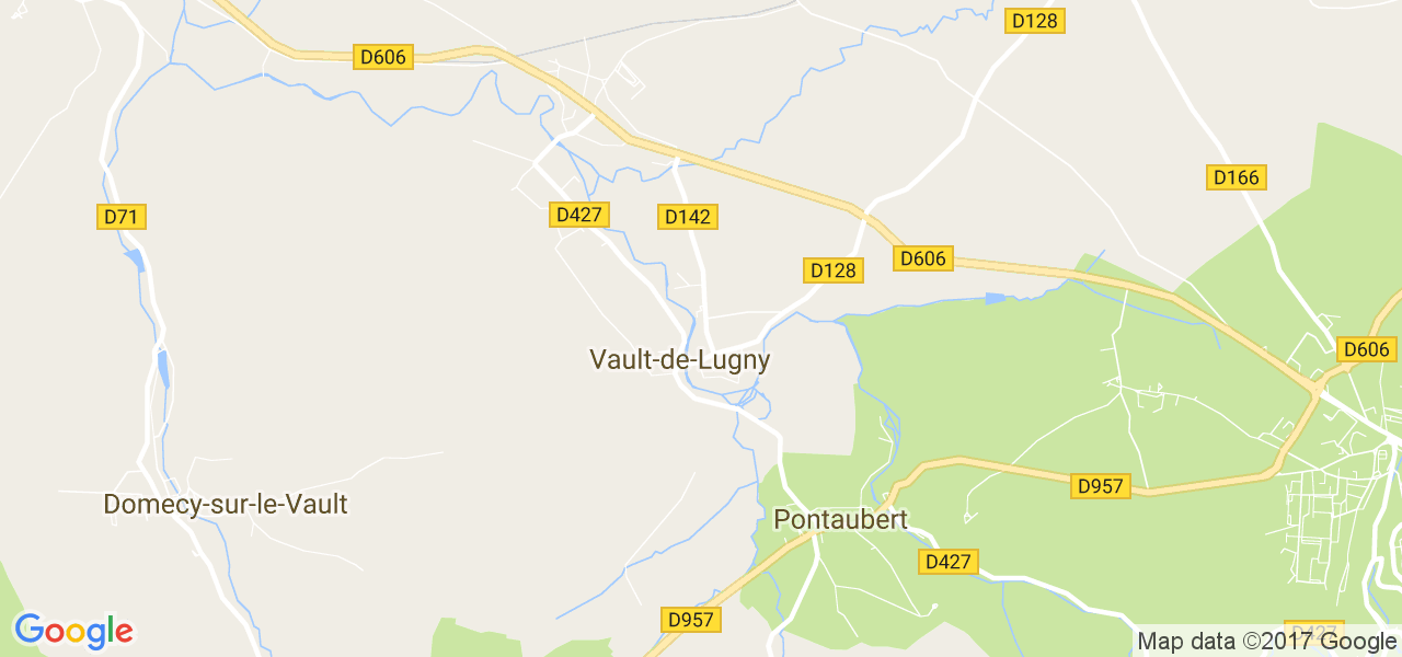 map de la ville de Vault-de-Lugny