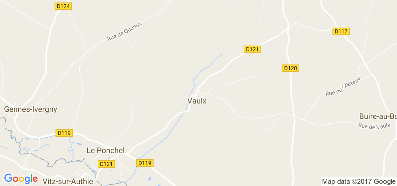 map de la ville de Vaulx