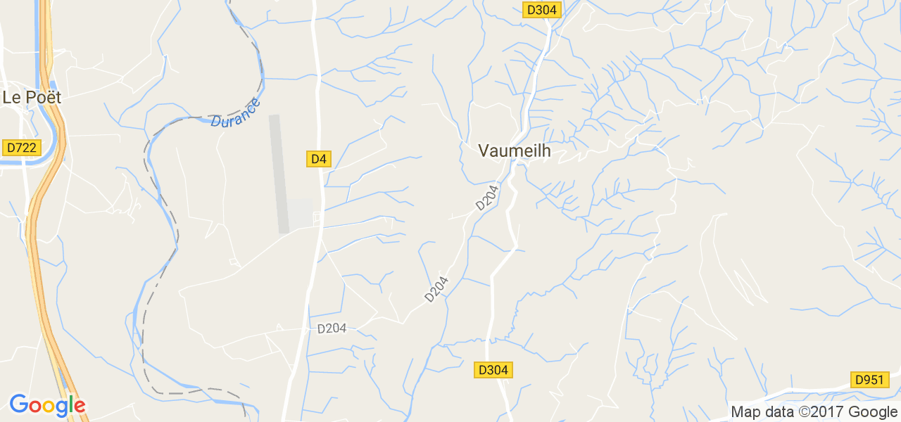 map de la ville de Vaumeilh