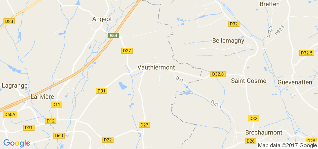 map de la ville de Vauthiermont