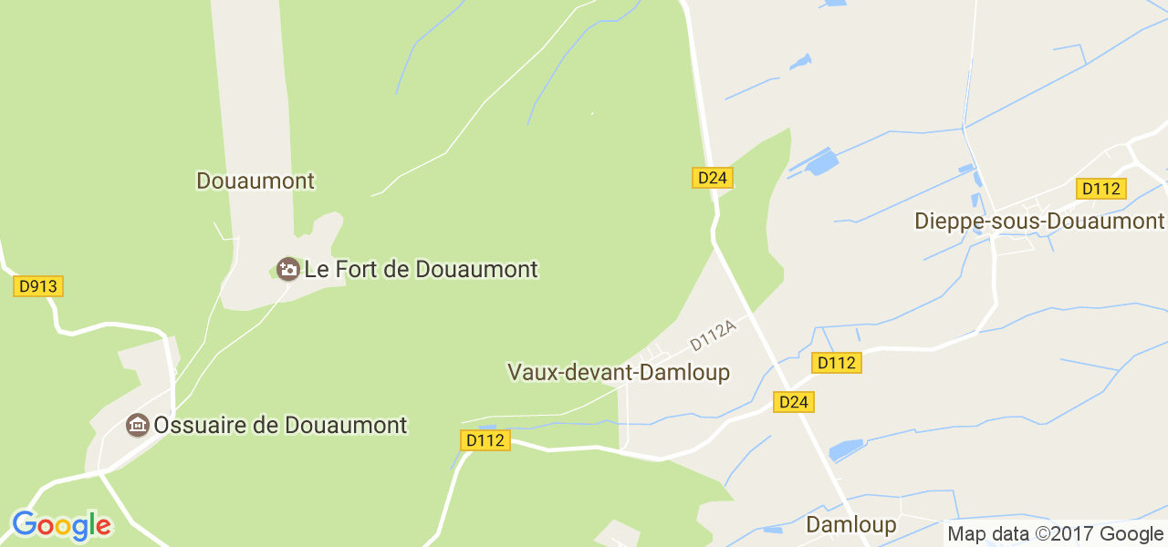 map de la ville de Vaux-devant-Damloup