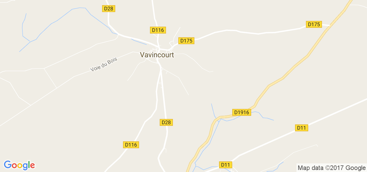 map de la ville de Vavincourt