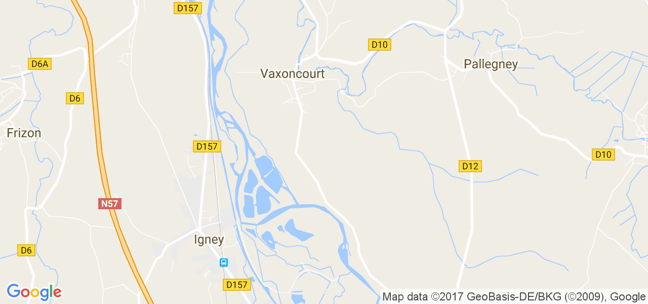 map de la ville de Vaxoncourt