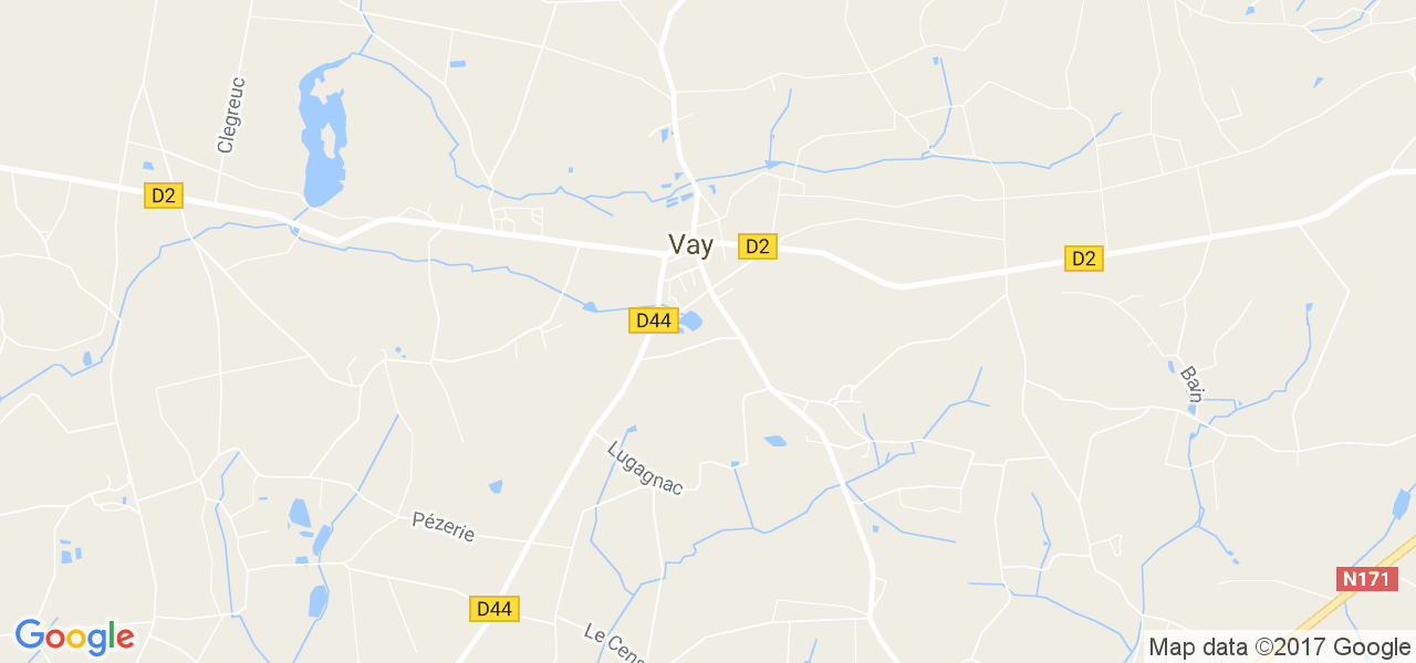 map de la ville de Vay