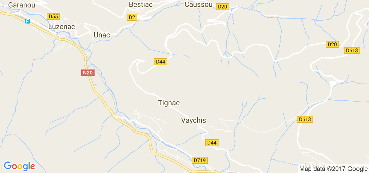 map de la ville de Vaychis