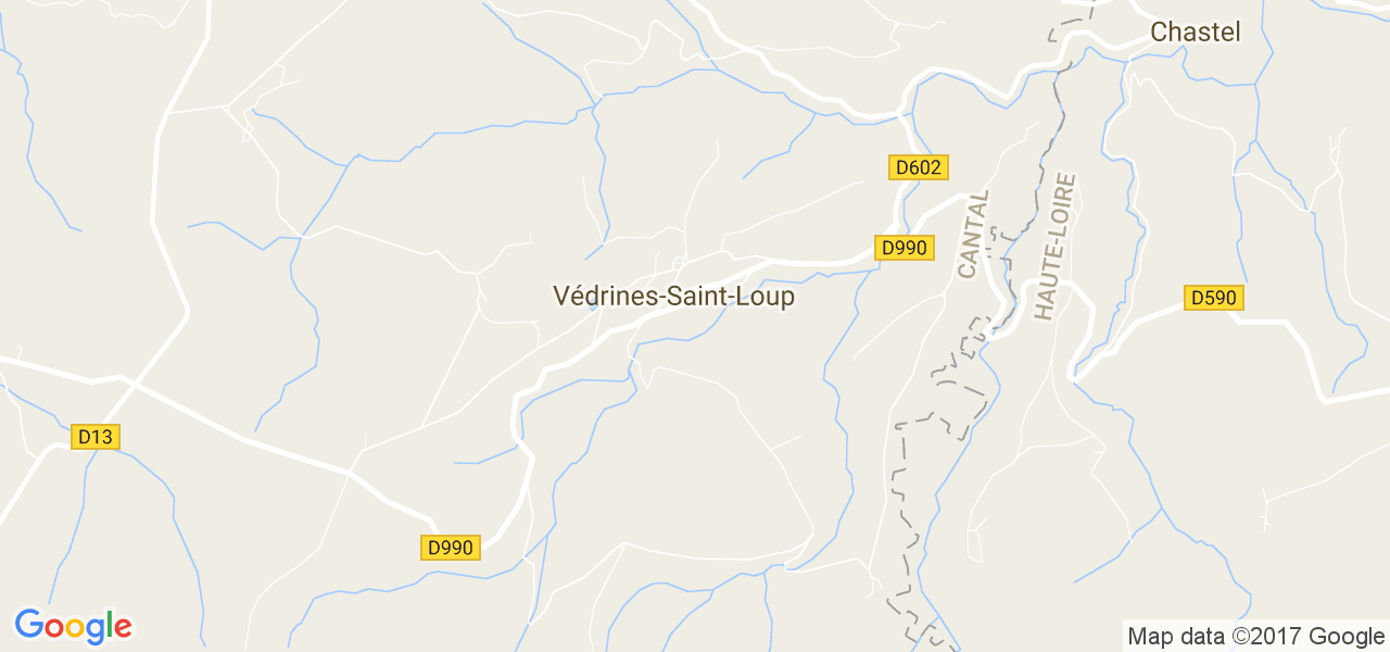 map de la ville de Védrines-Saint-Loup