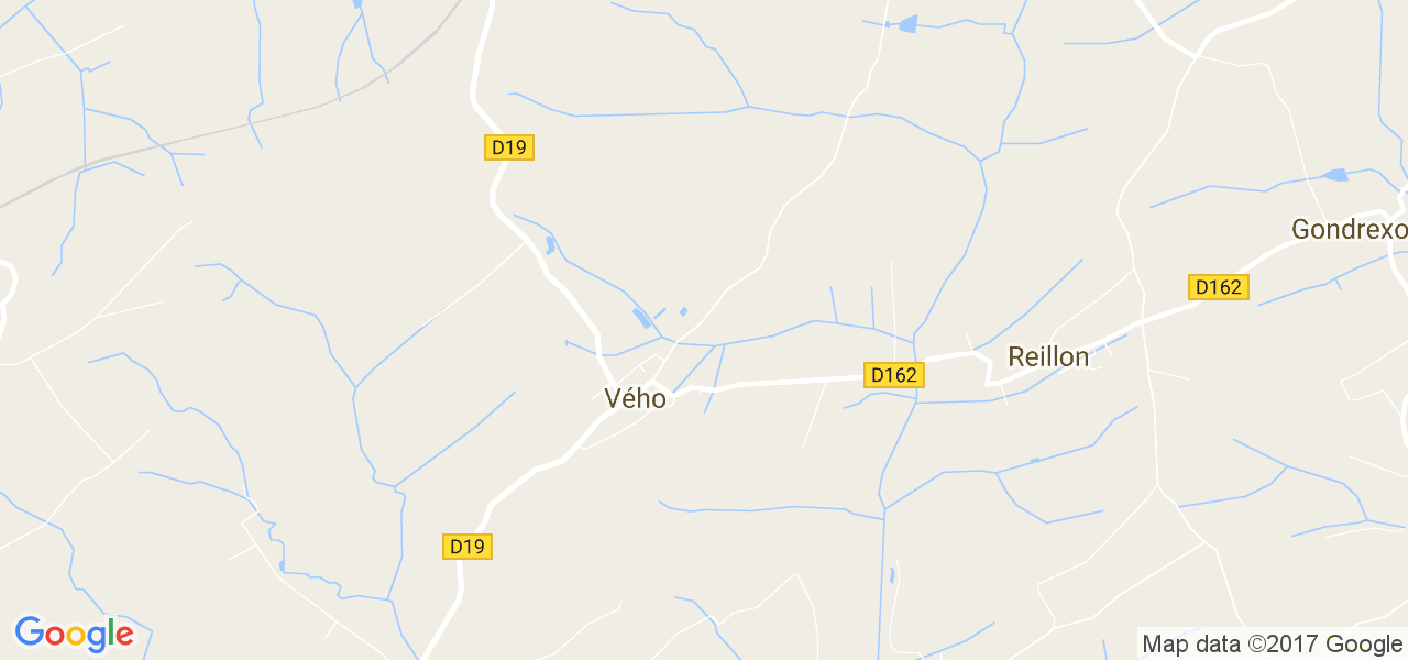 map de la ville de Vého