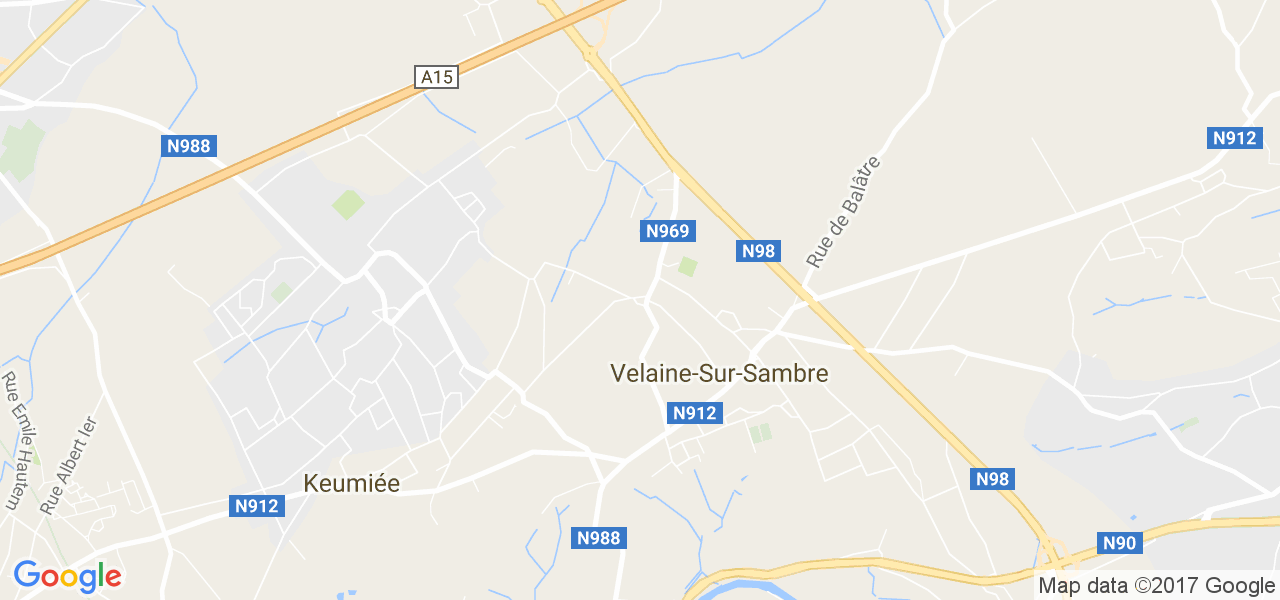 map de la ville de Velaine-Sur-Sambre