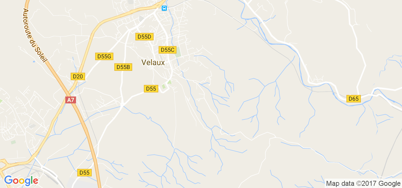 map de la ville de Velaux