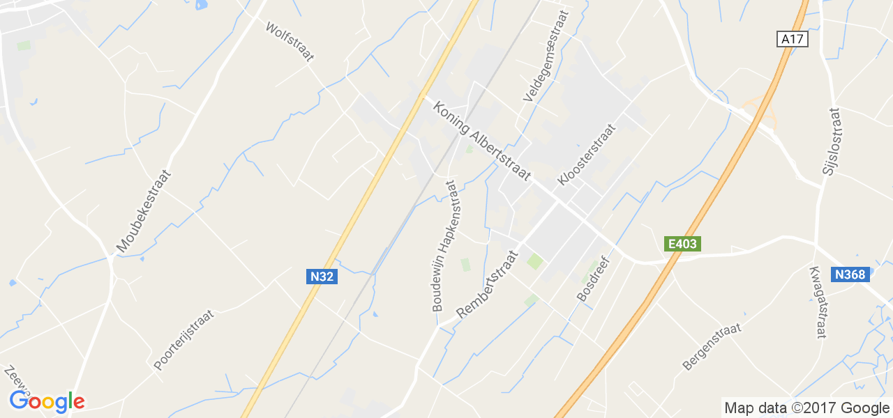 map de la ville de Veldegem