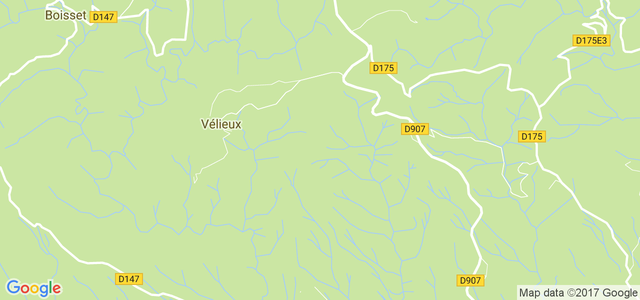 map de la ville de Vélieux