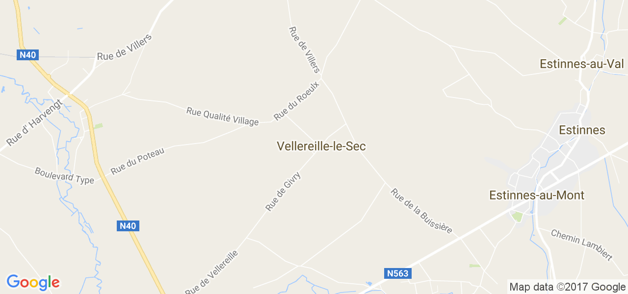 map de la ville de Vellereille-Le-Sec