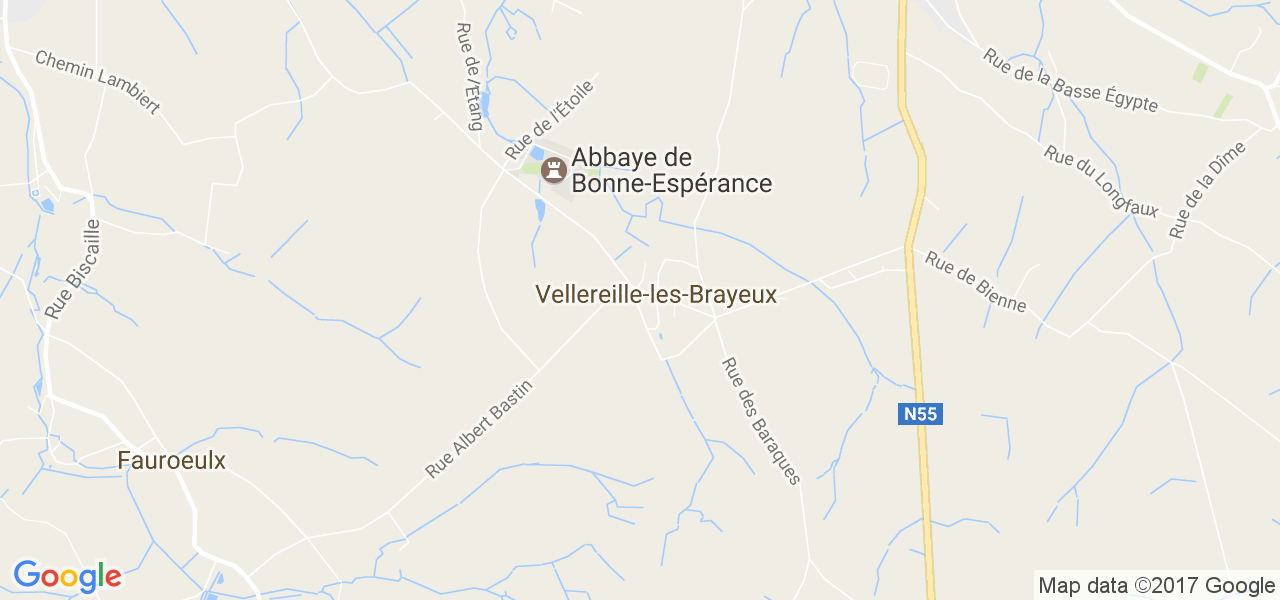 map de la ville de Vellereille-Les-Brayeux