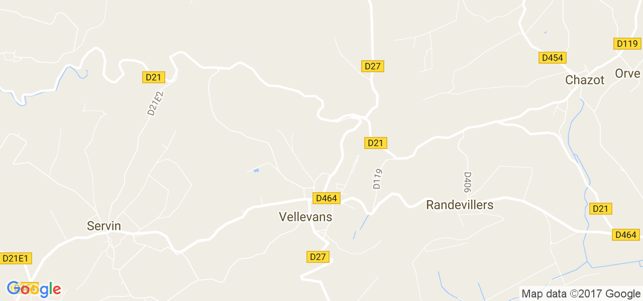 map de la ville de Vellevans