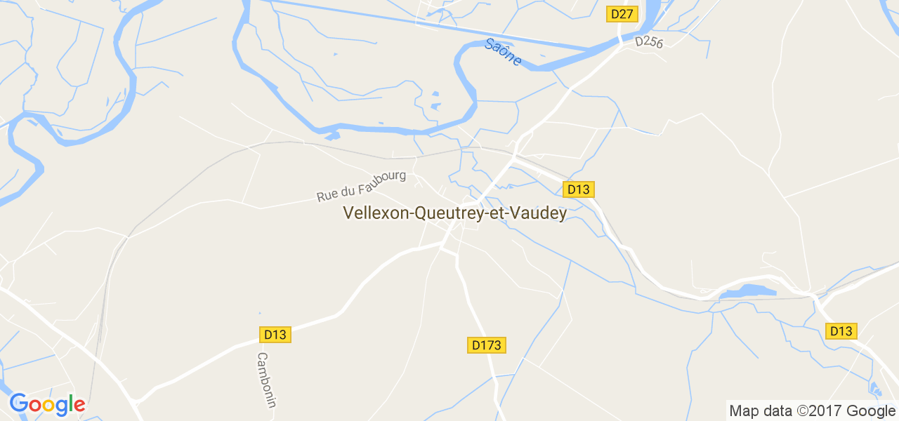 map de la ville de Vellexon-Queutrey-et-Vaudey