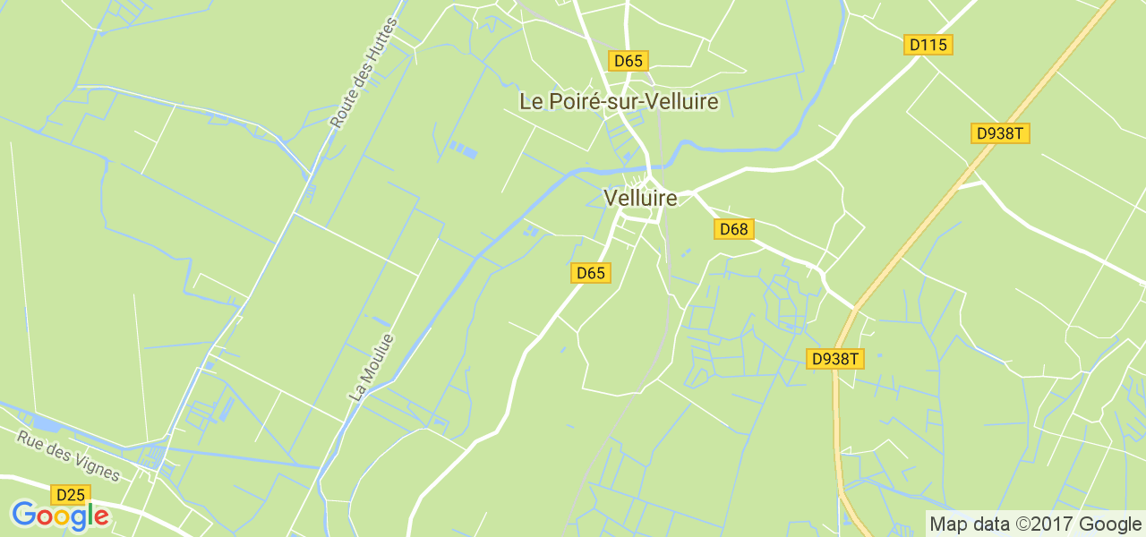 map de la ville de Velluire