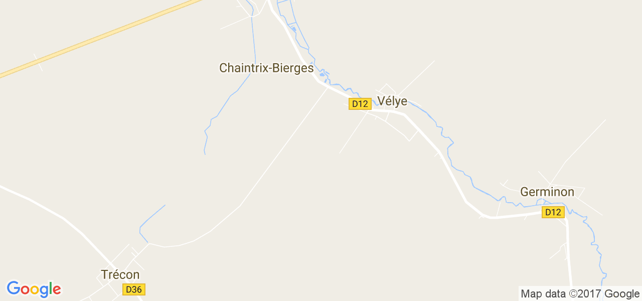 map de la ville de Vélye