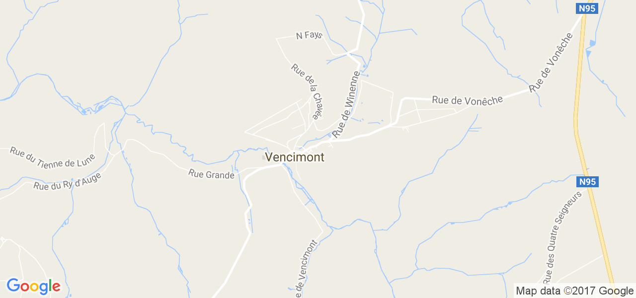 map de la ville de Vencimont