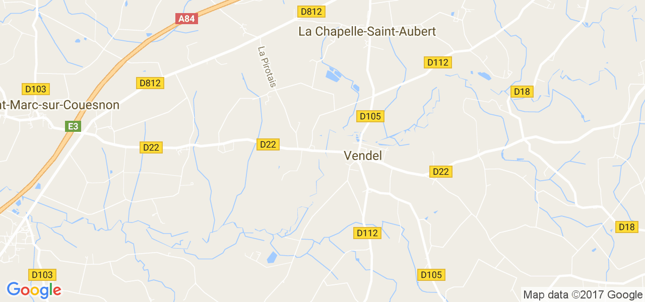 map de la ville de Vendel