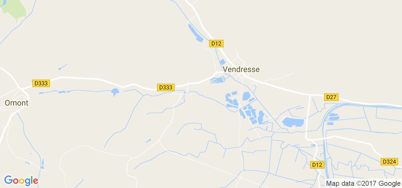 map de la ville de Vendresse