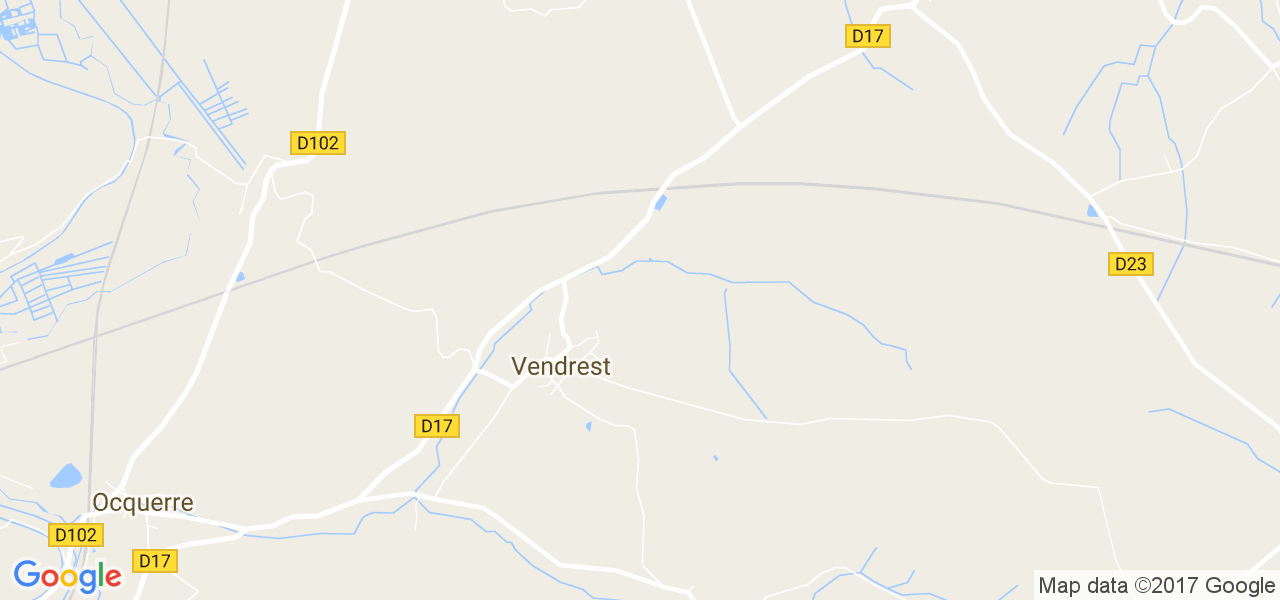 map de la ville de Vendrest