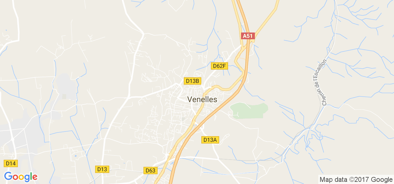 map de la ville de Venelles