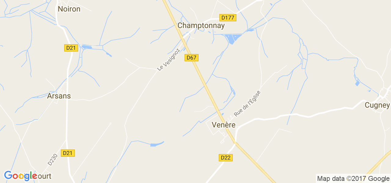 map de la ville de Venère