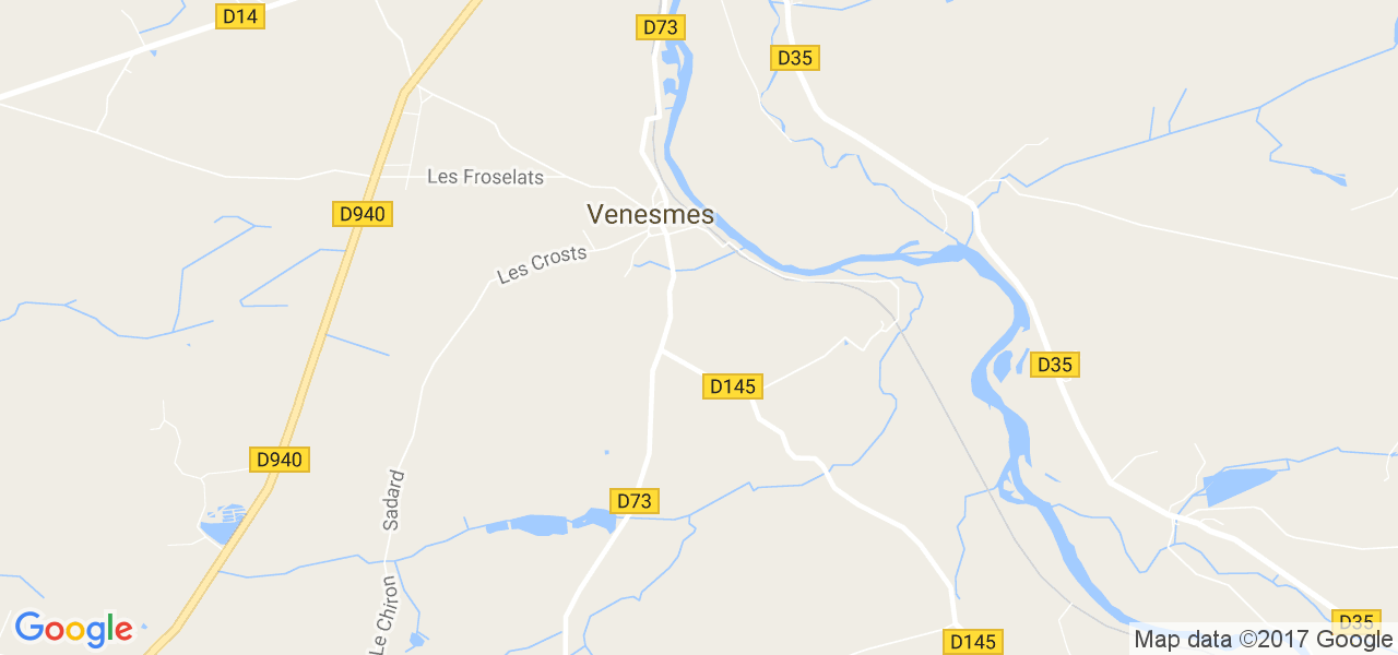 map de la ville de Venesmes