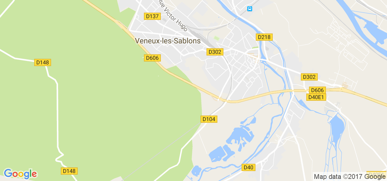 map de la ville de Veneux-les-Sablons