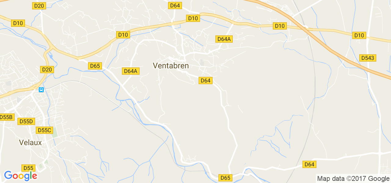 map de la ville de Ventabren