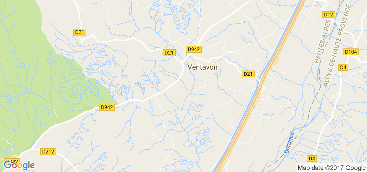 map de la ville de Ventavon