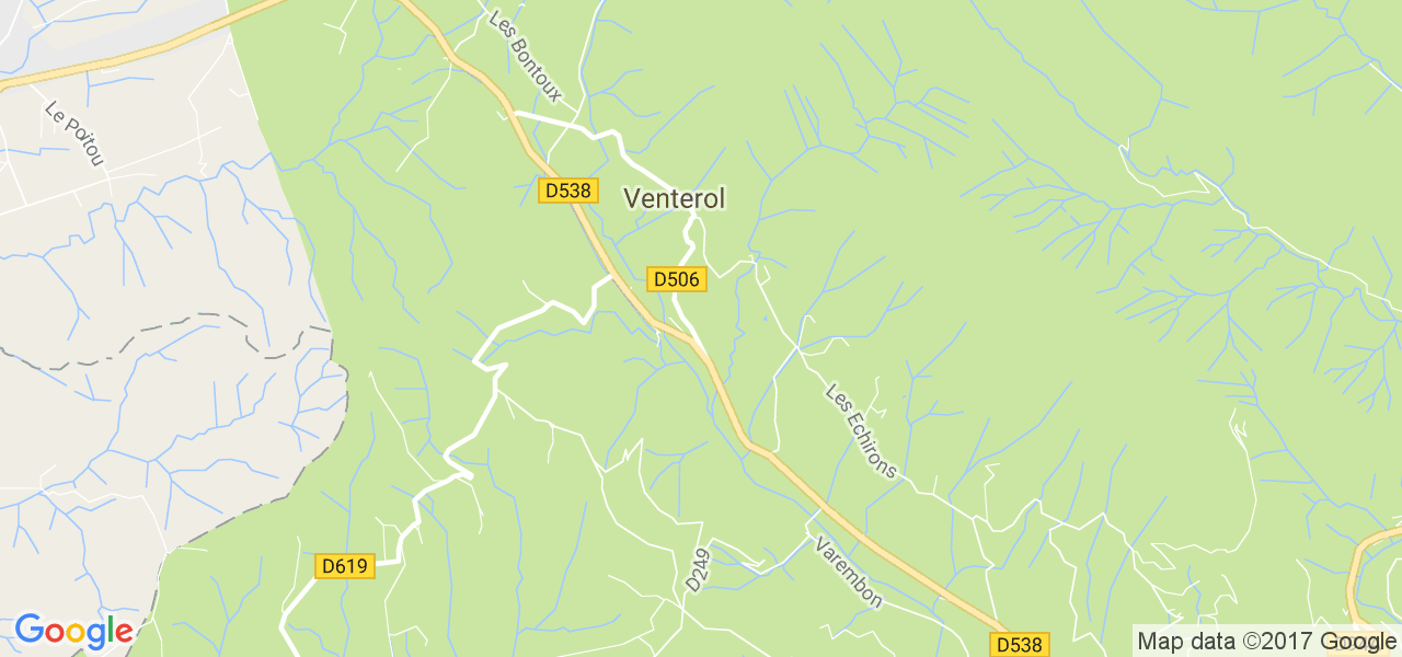 map de la ville de Venterol