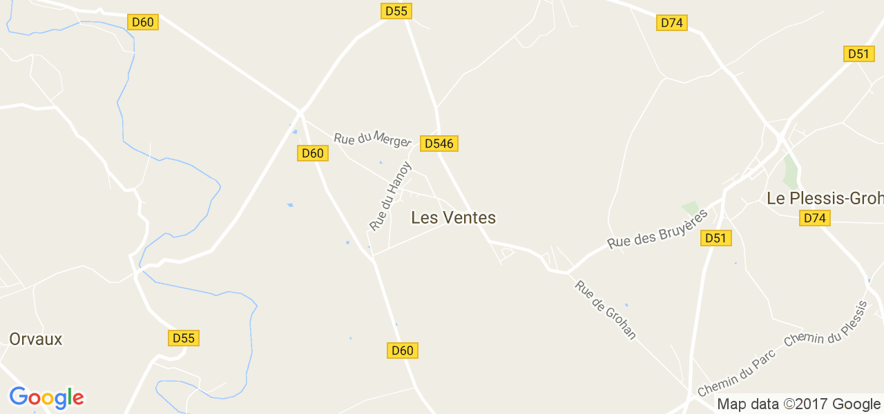 map de la ville de Ventes