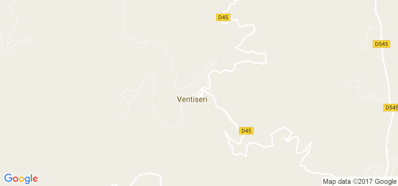 map de la ville de Ventiseri