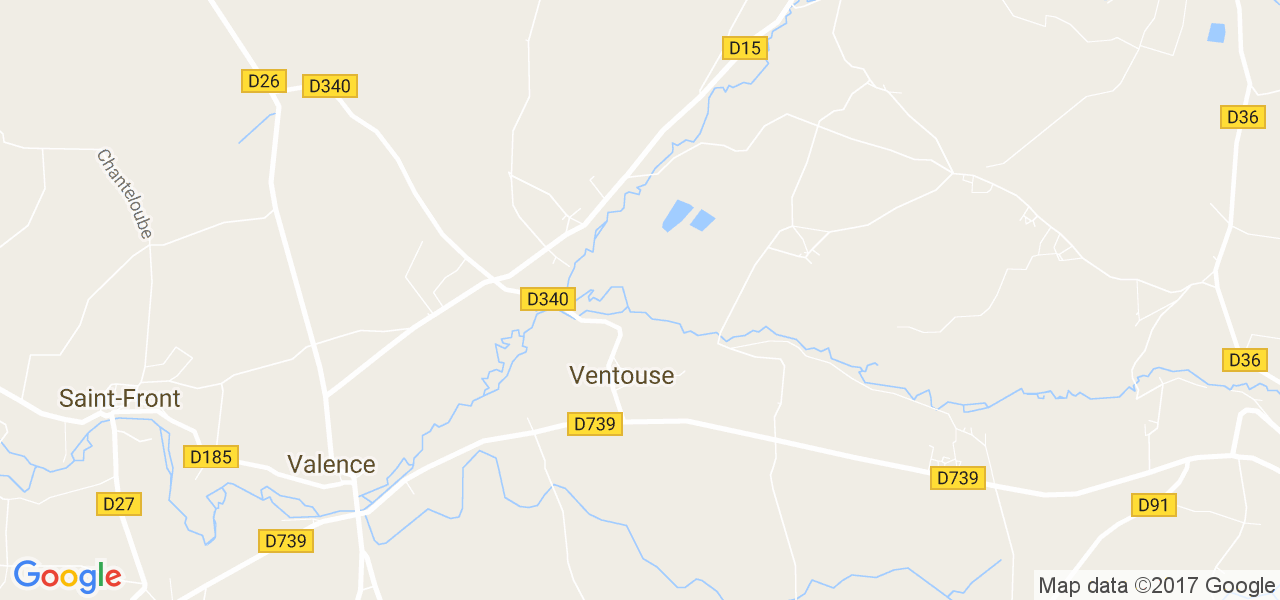 map de la ville de Ventouse