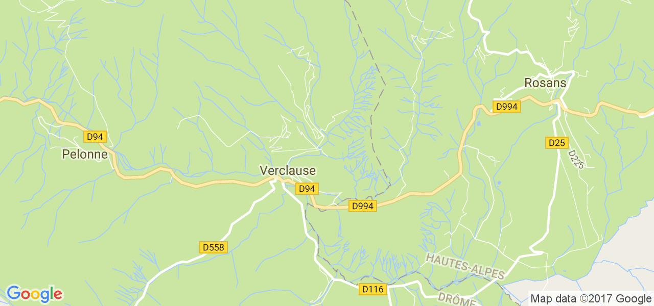 map de la ville de Verclause