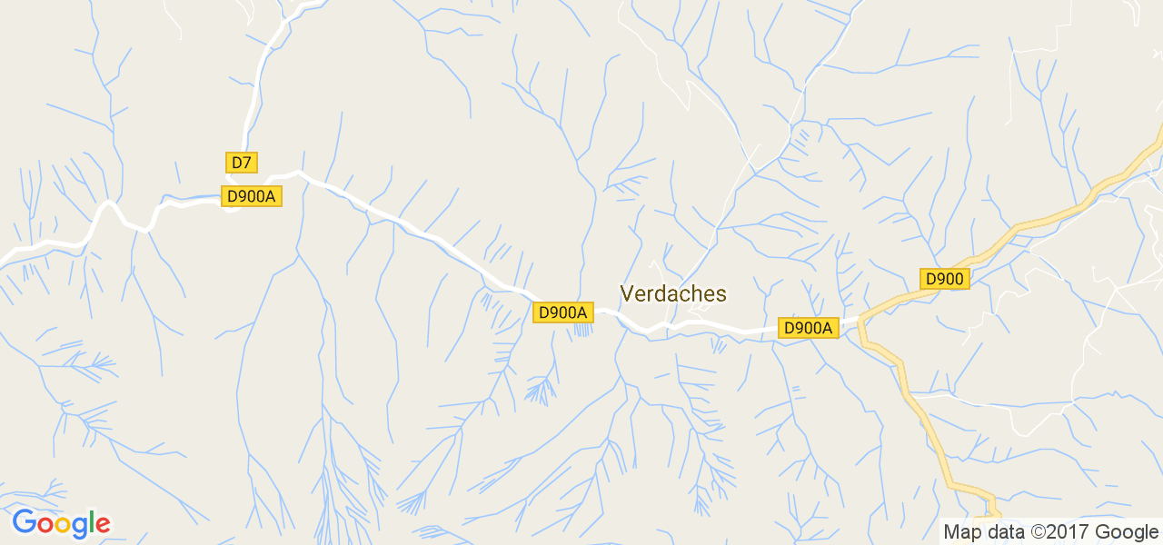 map de la ville de Verdaches