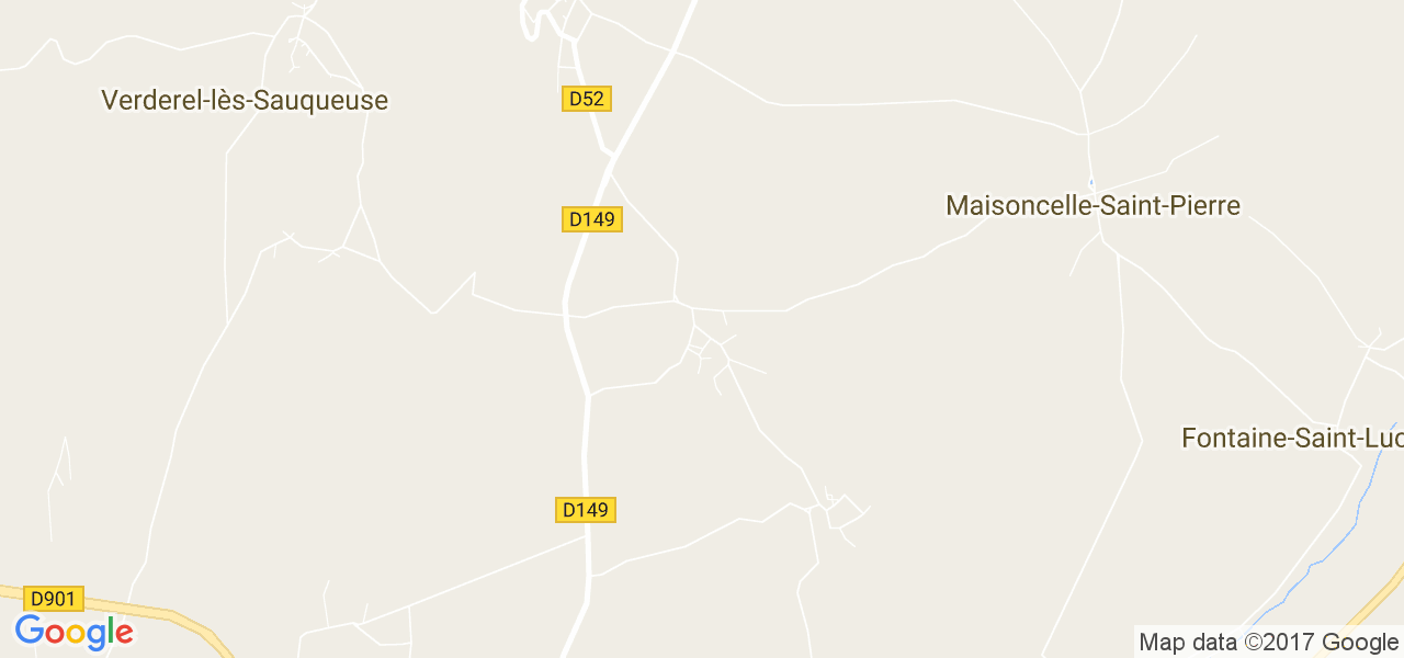 map de la ville de Verderel-lès-Sauqueuse