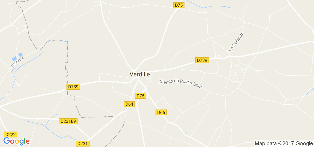 map de la ville de Verdille