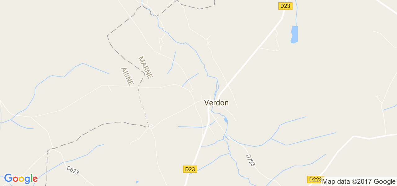 map de la ville de Verdon