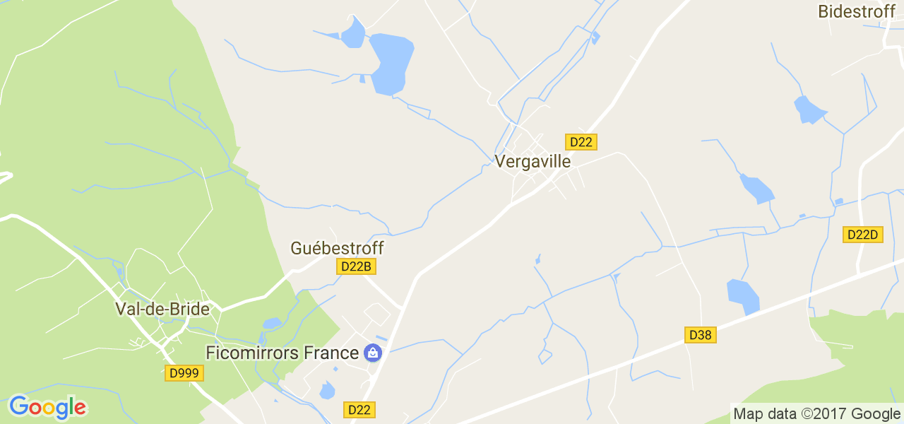 map de la ville de Vergaville