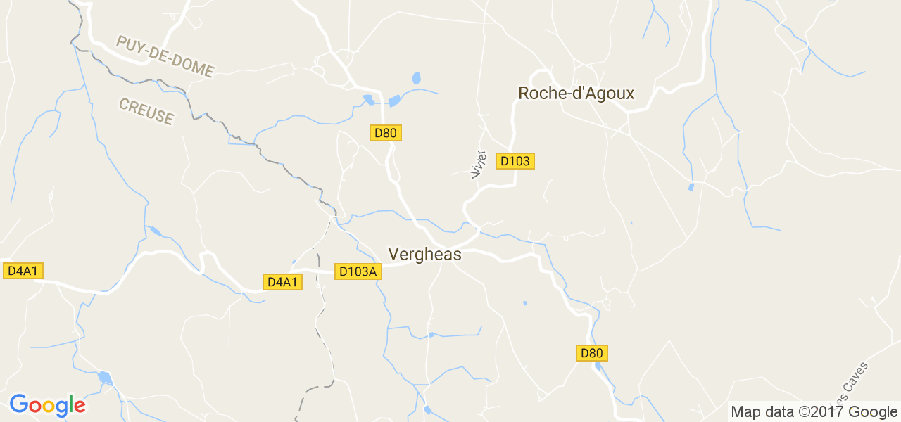 map de la ville de Vergheas