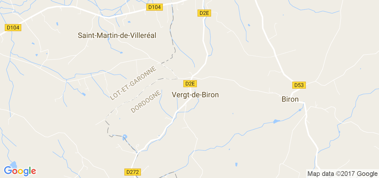 map de la ville de Vergt-de-Biron